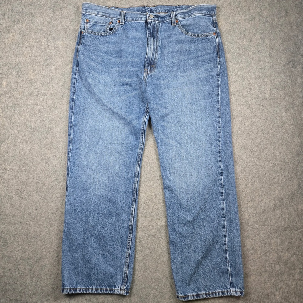 Levi's 555 Jeans Mens 40x32 Blue Relaxed Straight Leg Baggy Denim Workwear Y2K